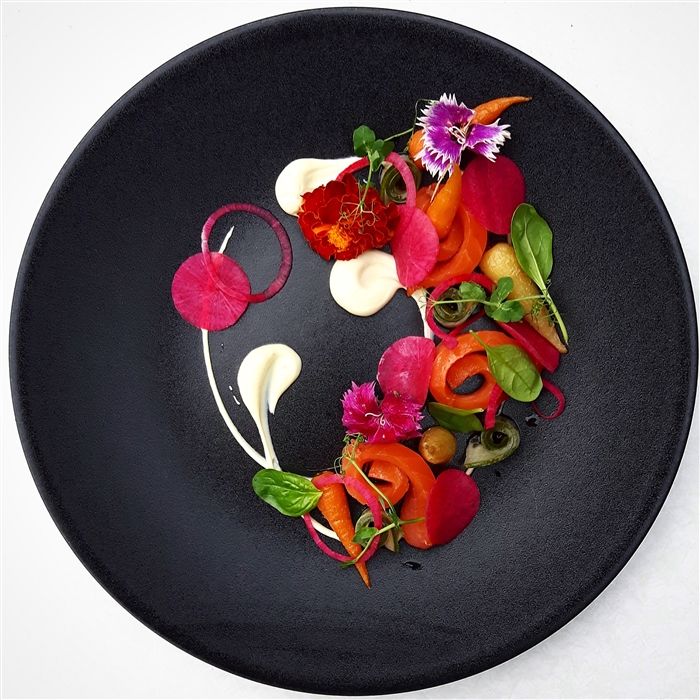 Artisan vegetable salad inflight catering LGIR Crete